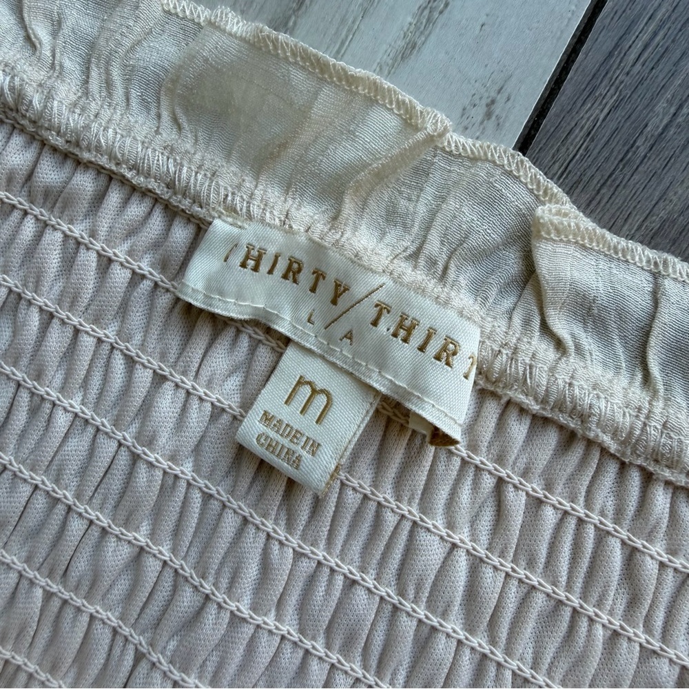Thirty Thirty Elegant Cream Maxi Dress - Picture 3 of 5
